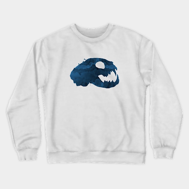 Cat Skull Crewneck Sweatshirt by TheJollyMarten